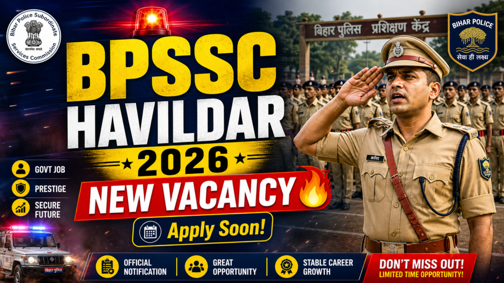 BPSSC Havildar Instructor Vacancy 2026